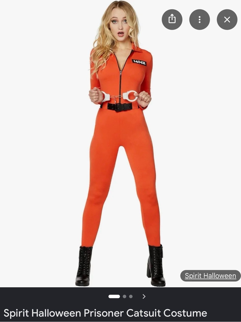 Spirit Orange Prisoner Jumpsuit Costume